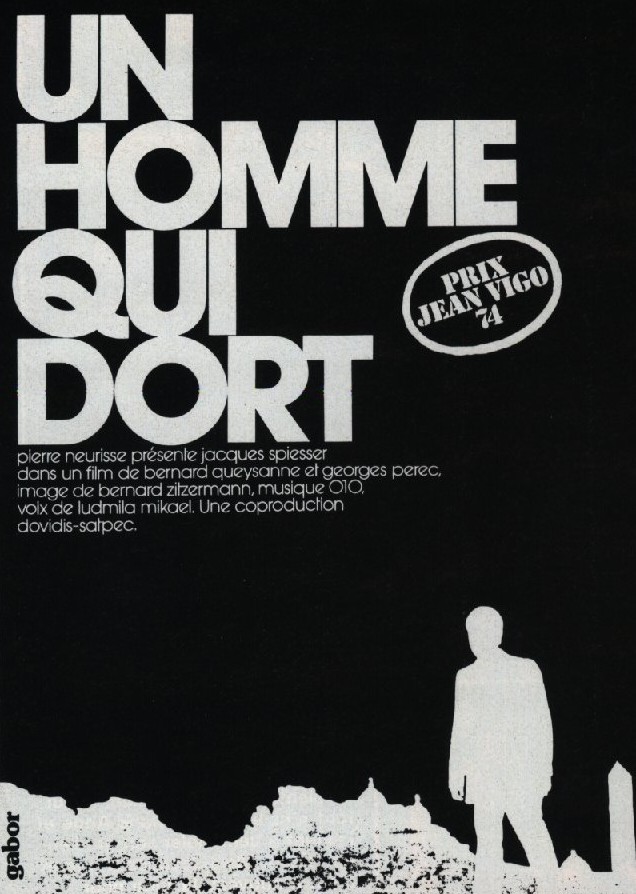 "Un homme qui dort" de Georges Pérec et Bernard Queysanne (1974)