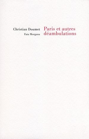 "Paris et autres dambulations" de Christian Doumet
